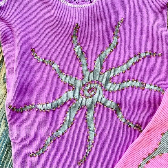 Boutique Crochet. Ribbed Tank Tops PINK & PURPLE - Picture 3 of 8